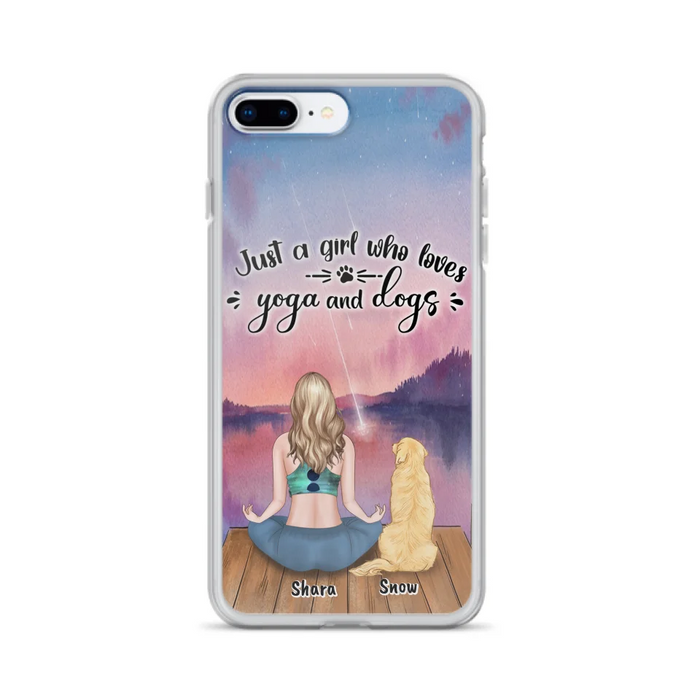 Custom Personalized Yoga Dog Mom Phone Case - Gift For Dog Lover - Case For iPhone And Samsung