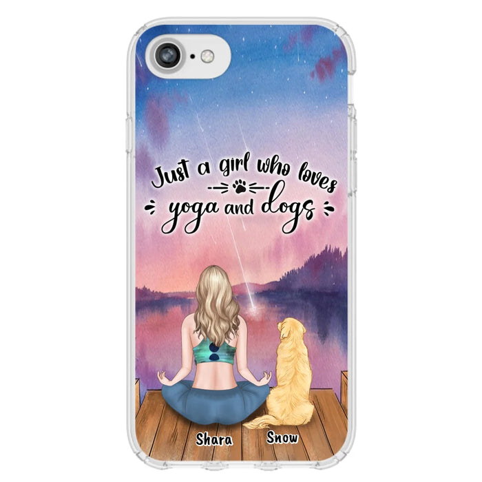 Custom Personalized Yoga Dog Mom Phone Case - Gift For Dog Lover - Case For iPhone And Samsung