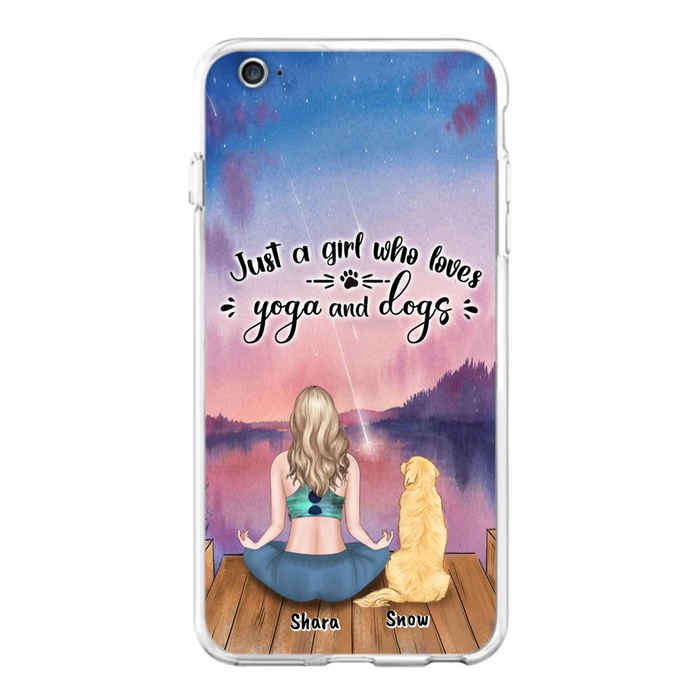 Custom Personalized Yoga Dog Mom Phone Case - Gift For Dog Lover - Case For iPhone And Samsung