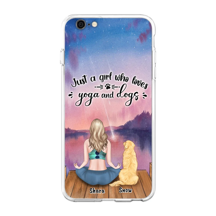 Custom Personalized Yoga Dog Mom Phone Case - Gift For Dog Lover - Case For iPhone And Samsung