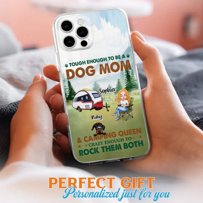 Custom Personalized Camping With Dogs Phone Case - Up to 5 Dogs - Best Gift For Dog Lovers - I Like Camping And Dogs And Maybe 3 People - Case For iPhone/Samsung