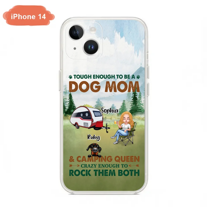 Custom Personalized Camping With Dogs Phone Case - Up to 5 Dogs - Best Gift For Dog Lovers - I Like Camping And Dogs And Maybe 3 People - Case For iPhone/Samsung