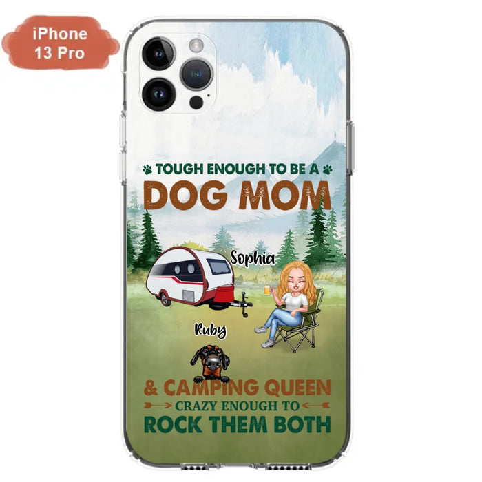 Custom Personalized Camping With Dogs Phone Case - Up to 5 Dogs - Best Gift For Dog Lovers - I Like Camping And Dogs And Maybe 3 People - Case For iPhone/Samsung