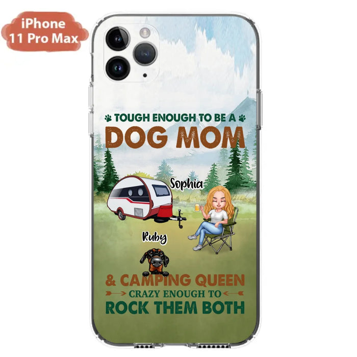 Custom Personalized Camping With Dogs Phone Case - Up to 5 Dogs - Best Gift For Dog Lovers - I Like Camping And Dogs And Maybe 3 People - Case For iPhone/Samsung