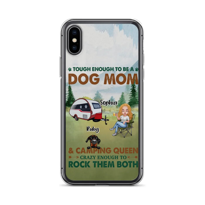 Custom Personalized Camping With Dogs Phone Case - Up to 5 Dogs - Best Gift For Dog Lovers - I Like Camping And Dogs And Maybe 3 People - Case For iPhone/Samsung