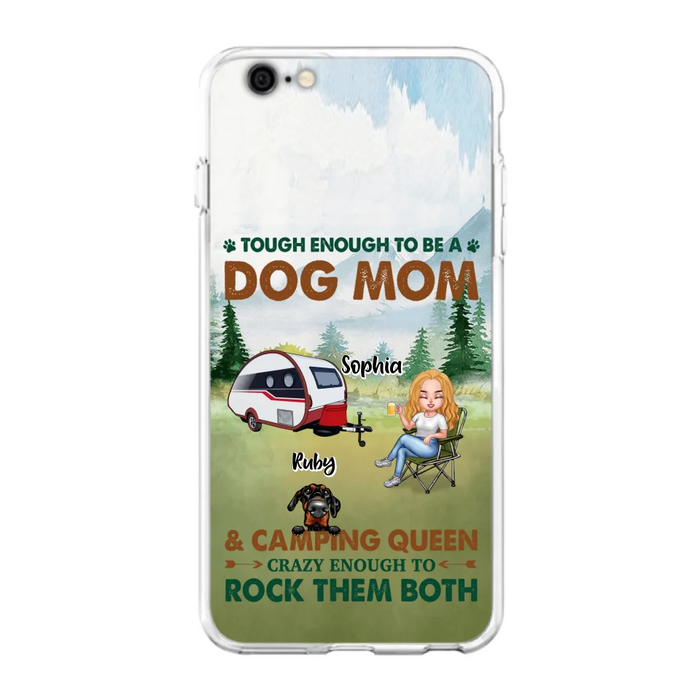 Custom Personalized Camping With Dogs Phone Case - Up to 5 Dogs - Best Gift For Dog Lovers - I Like Camping And Dogs And Maybe 3 People - Case For iPhone/Samsung