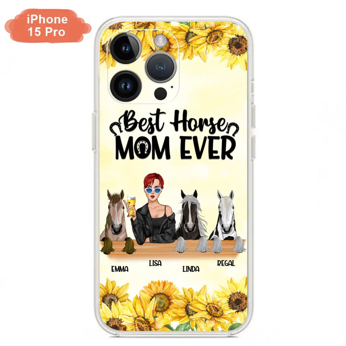 Custom Personalized Horse Mom Phone Case, Gift for Horse Lovers - Life Is Better With Horses