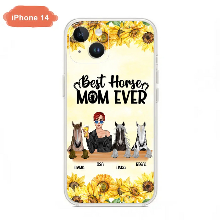 Custom Personalized Horse Mom Phone Case, Gift for Horse Lovers - Life Is Better With Horses