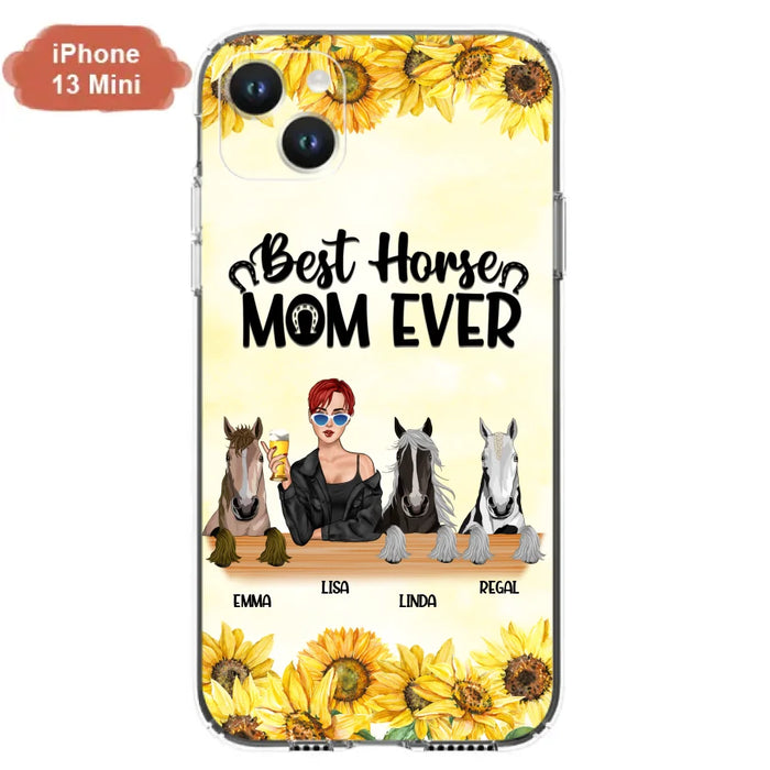 Custom Personalized Horse Mom Phone Case, Gift for Horse Lovers - Life Is Better With Horses