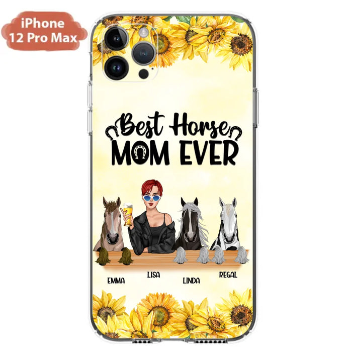 Custom Personalized Horse Mom Phone Case, Gift for Horse Lovers - Life Is Better With Horses