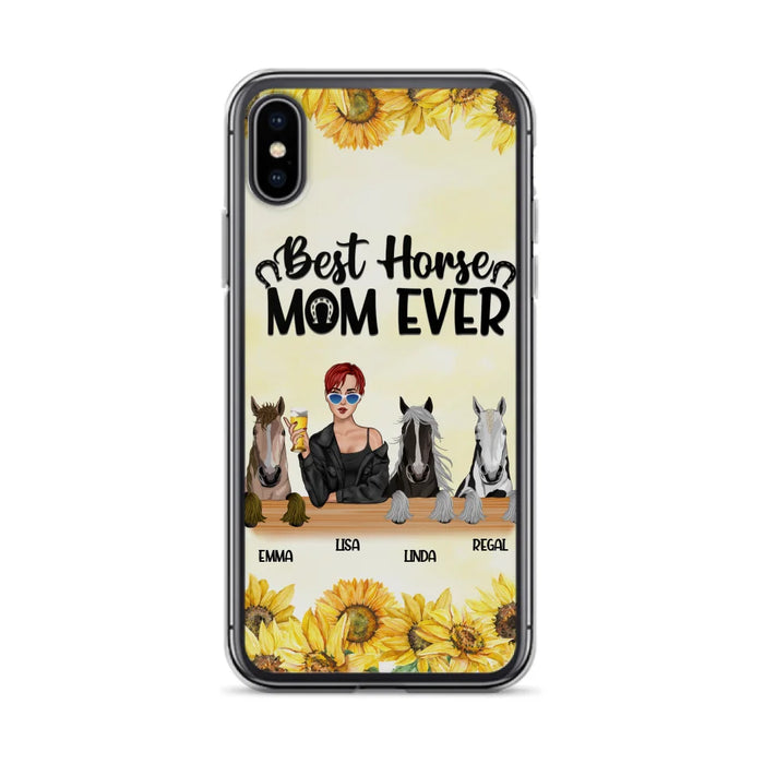 Custom Personalized Horse Mom Phone Case, Gift for Horse Lovers - Life Is Better With Horses