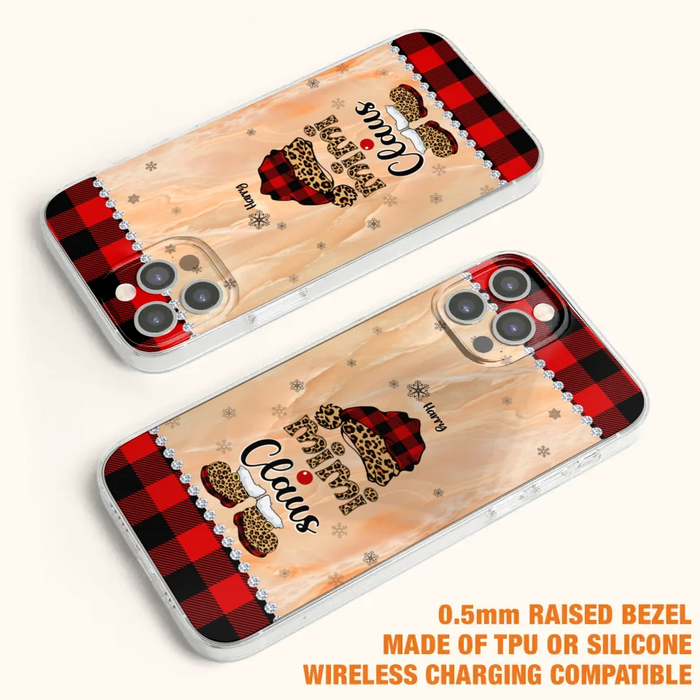 Custom Personalized Mimi Claus Phone Case - Upto 9 Names - Gift For Grandma - Case For iPhone And Samsung