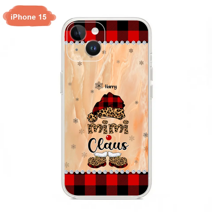 Custom Personalized Mimi Claus Phone Case - Upto 9 Names - Gift For Grandma - Case For iPhone And Samsung