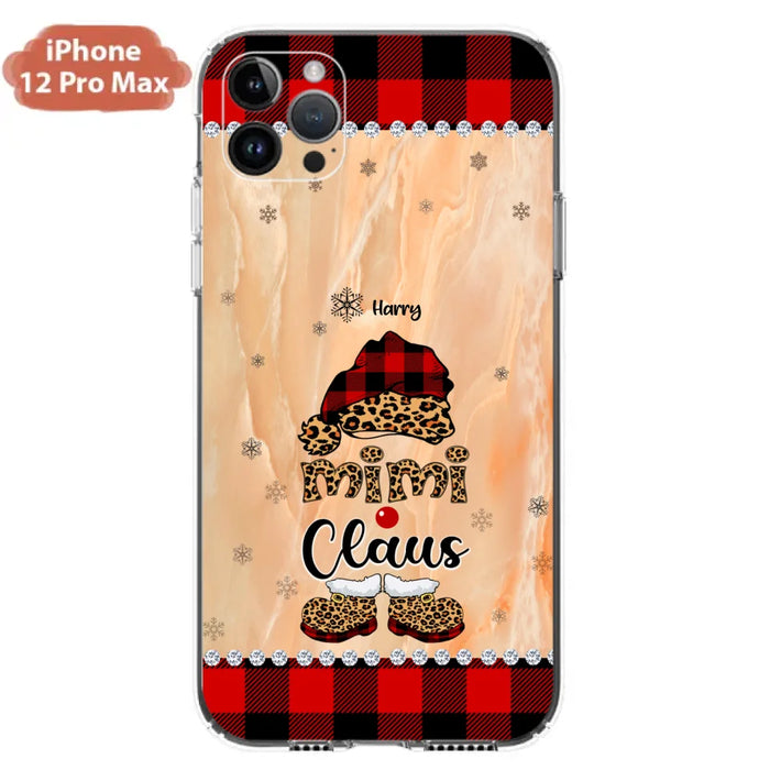 Custom Personalized Mimi Claus Phone Case - Upto 9 Names - Gift For Grandma - Case For iPhone And Samsung