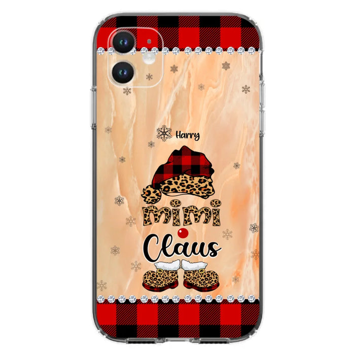 Custom Personalized Mimi Claus Phone Case - Upto 9 Names - Gift For Grandma - Case For iPhone And Samsung