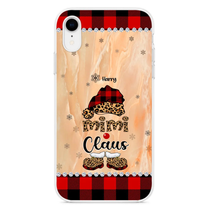 Custom Personalized Mimi Claus Phone Case - Upto 9 Names - Gift For Grandma - Case For iPhone And Samsung