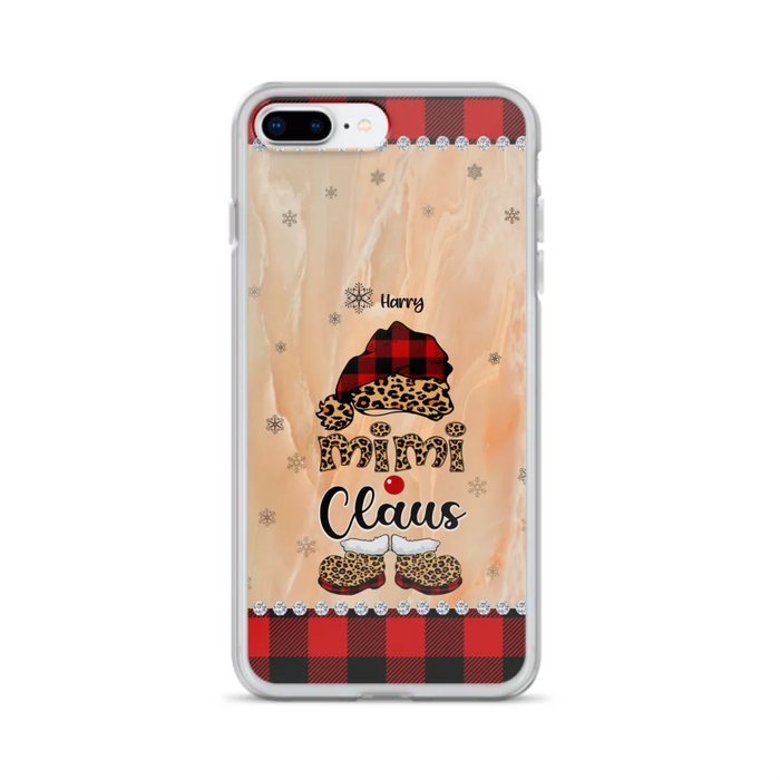 Custom Personalized Mimi Claus Phone Case - Upto 9 Names - Gift For Grandma - Case For iPhone And Samsung