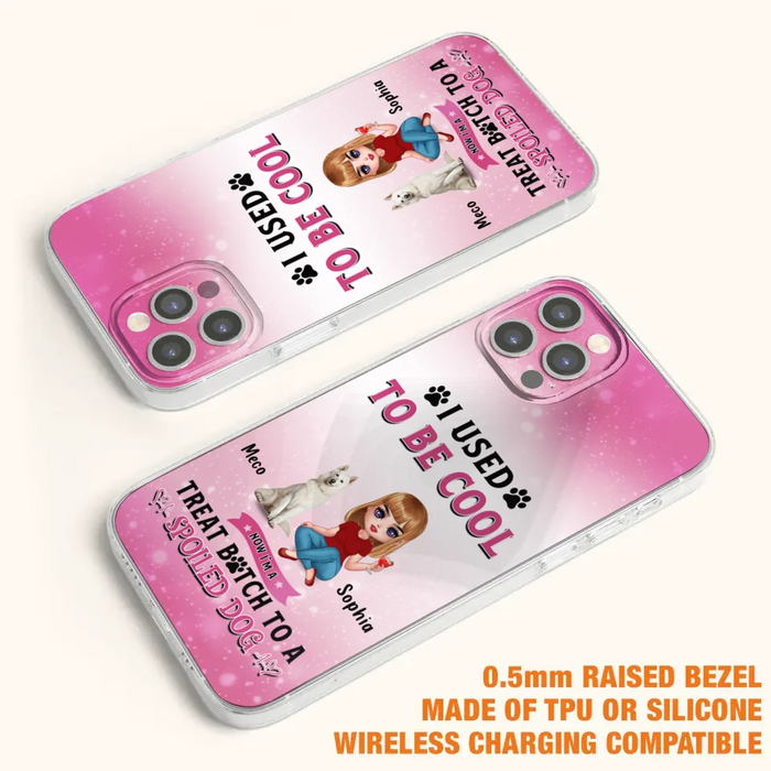 Custom Personalized Dog Mom Phone Case - Gift Idea For Dog Lover - I Used To Be Cool - Up to 5 Dogs - Case For iPhone And Samsung