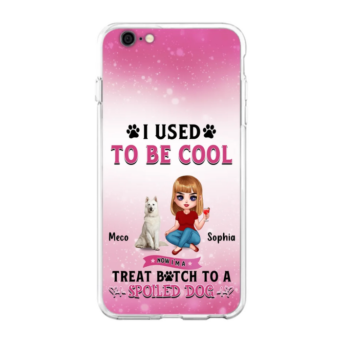 Custom Personalized Dog Mom Phone Case - Gift Idea For Dog Lover - I Used To Be Cool - Up to 5 Dogs - Case For iPhone And Samsung