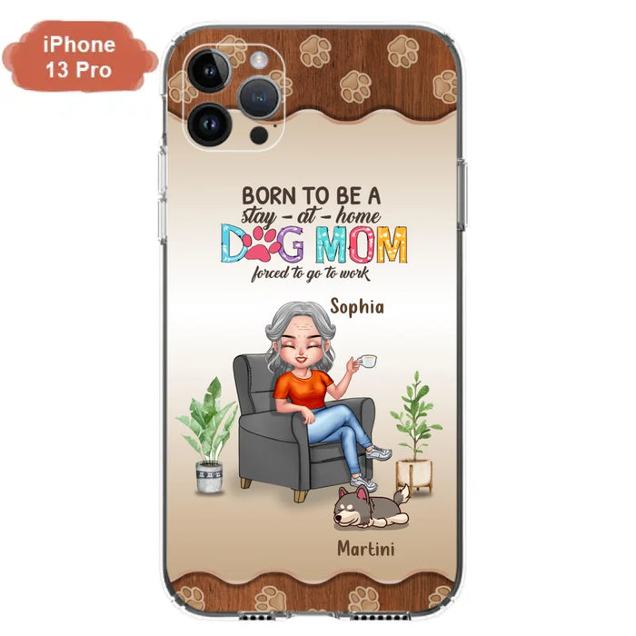 Custom Personalized Dog Mom Phone Case - Upto 4 Dogs - Retired Gift Idea For Mother - Dog Lover