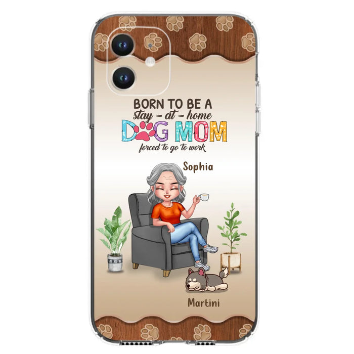 Custom Personalized Dog Mom Phone Case - Upto 4 Dogs - Retired Gift Idea For Mother - Dog Lover