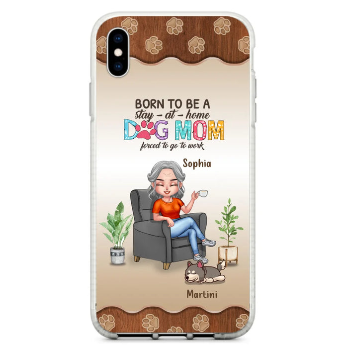 Custom Personalized Dog Mom Phone Case - Upto 4 Dogs - Retired Gift Idea For Mother - Dog Lover