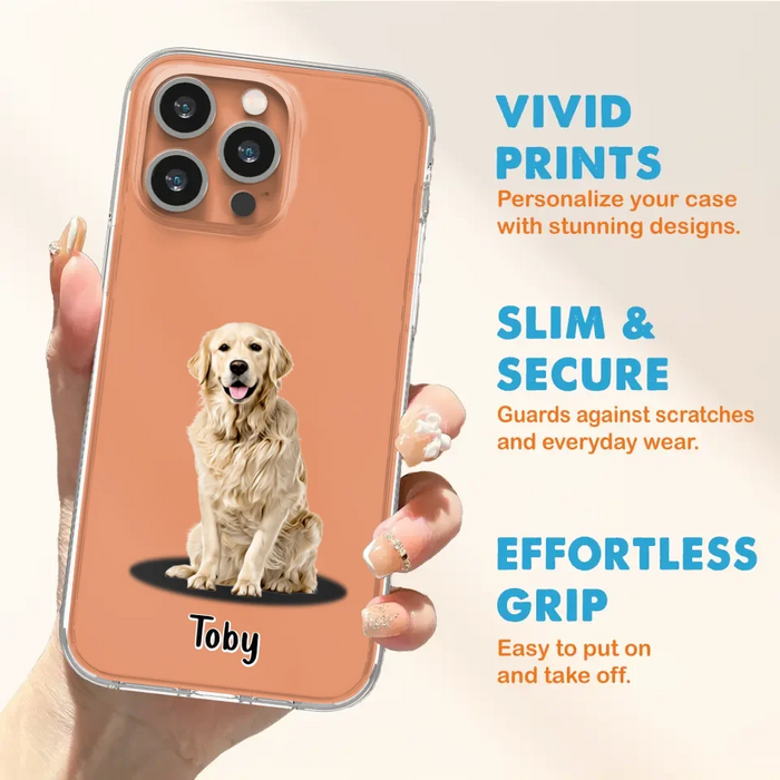 Custom Personalized Pet Phone Case - Up to 3 Pets - Gift Idea For Dog/ Cat Lover - Case For iPhone And Samsung