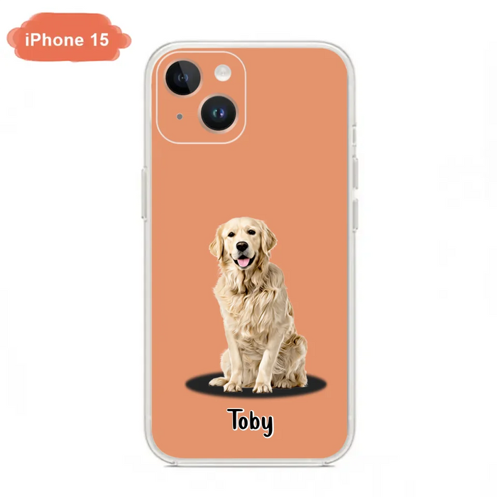 Custom Personalized Pet Phone Case - Up to 3 Pets - Gift Idea For Dog/ Cat Lover - Case For iPhone And Samsung