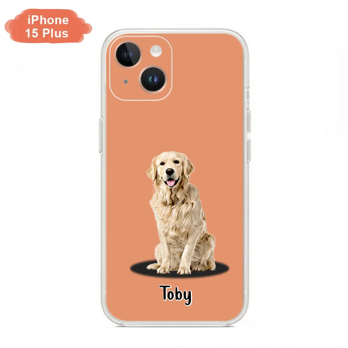 Custom Personalized Pet Phone Case - Up to 3 Pets - Gift Idea For Dog/ Cat Lover - Case For iPhone And Samsung