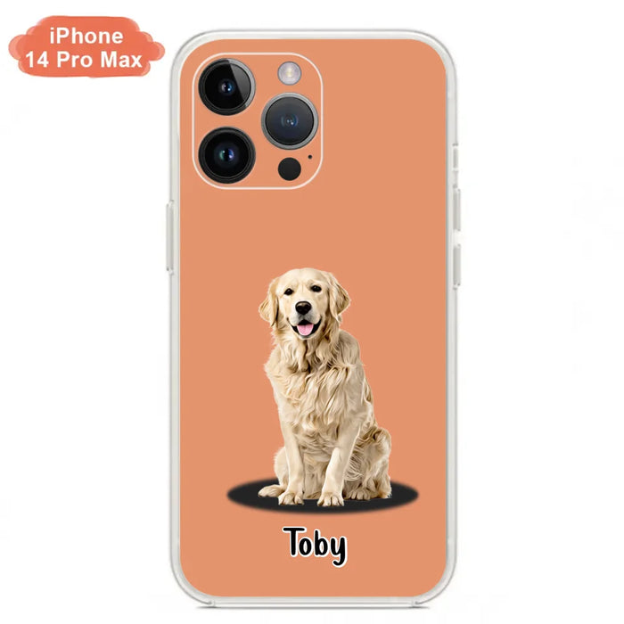 Custom Personalized Pet Phone Case - Up to 3 Pets - Gift Idea For Dog/ Cat Lover - Case For iPhone And Samsung