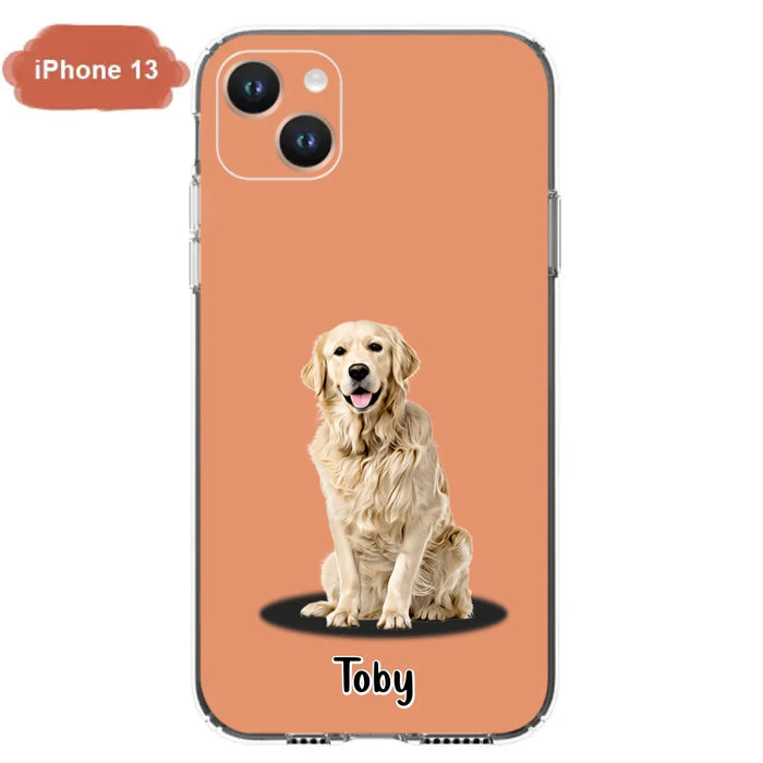 Custom Personalized Pet Phone Case - Up to 3 Pets - Gift Idea For Dog/ Cat Lover - Case For iPhone And Samsung