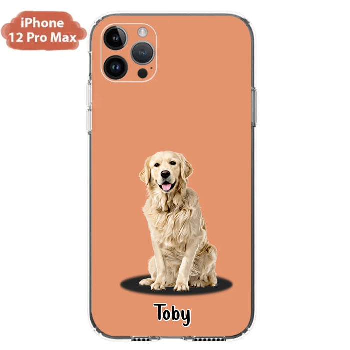 Custom Personalized Pet Phone Case - Up to 3 Pets - Gift Idea For Dog/ Cat Lover - Case For iPhone And Samsung