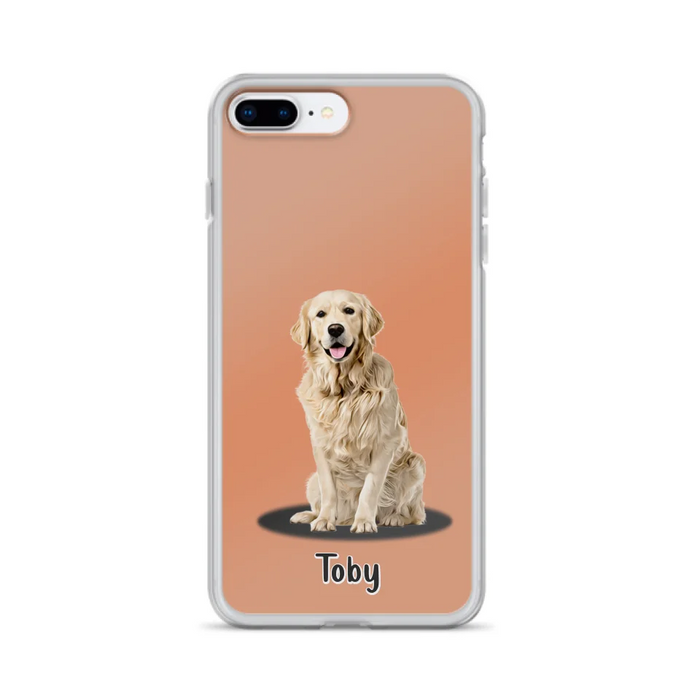 Custom Personalized Pet Phone Case - Up to 3 Pets - Gift Idea For Dog/ Cat Lover - Case For iPhone And Samsung