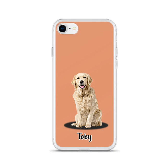 Custom Personalized Pet Phone Case - Up to 3 Pets - Gift Idea For Dog/ Cat Lover - Case For iPhone And Samsung