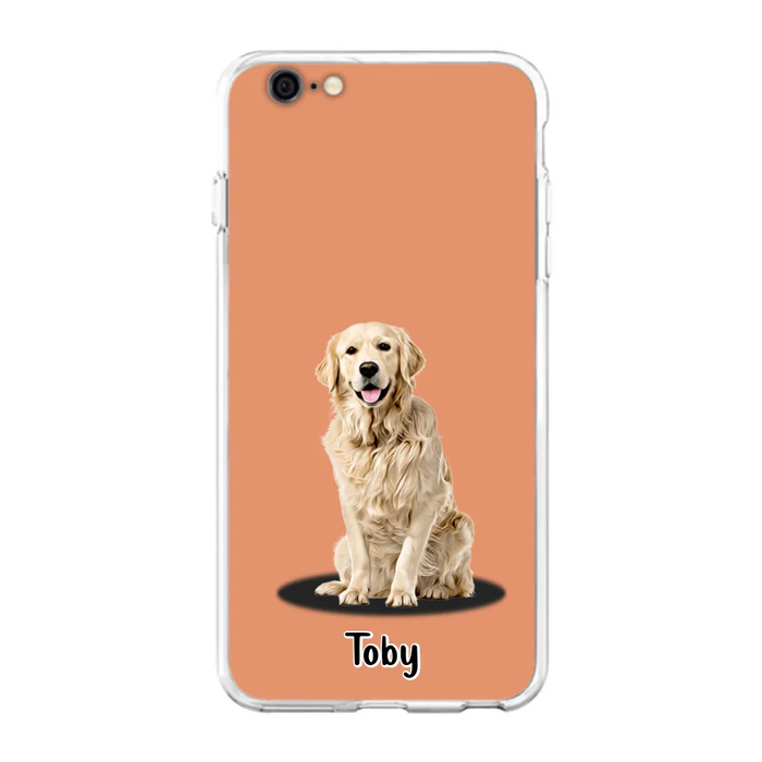 Custom Personalized Pet Phone Case - Up to 3 Pets - Gift Idea For Dog/ Cat Lover - Case For iPhone And Samsung