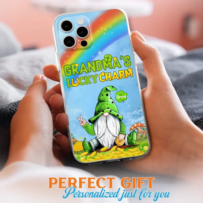 Custom Personalized iPhone Case/Samsung Case - Gift for Grandmother - Grandma's Lucky Charms Phone Case - Up to 6 Grandkids