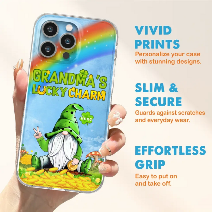 Custom Personalized iPhone Case/Samsung Case - Gift for Grandmother - Grandma's Lucky Charms Phone Case - Up to 6 Grandkids