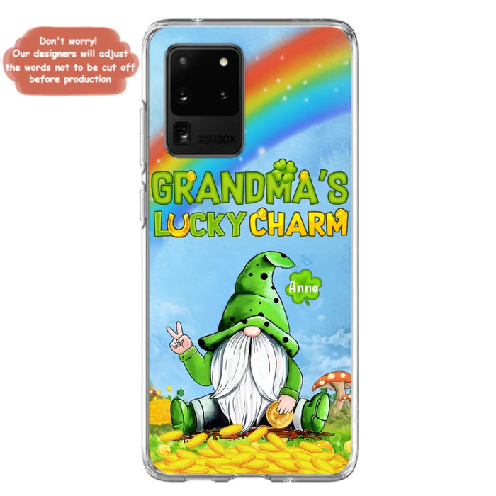 Custom Personalized iPhone Case/Samsung Case - Gift for Grandmother - Grandma's Lucky Charms Phone Case - Up to 6 Grandkids