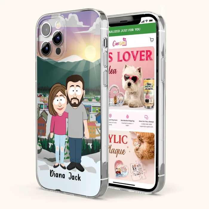 Custom Personalized Couple Phone Case - Gift For Couple