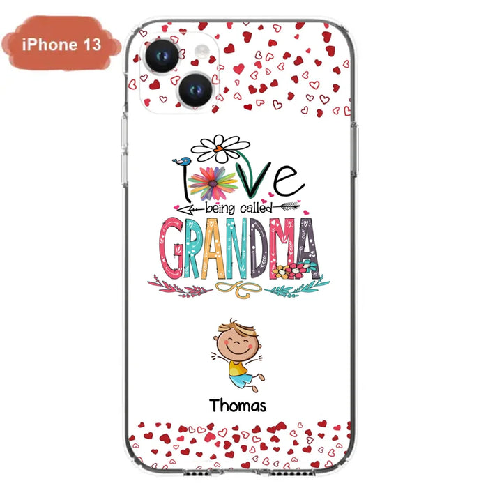 Custom Personalized Blessed To Be Called Nana Phone Case - Upto 5 Kids - Gift Idea For Nana/ Mama/Kids - Case For iPhone And Samsung