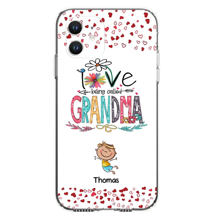 Custom Personalized Blessed To Be Called Nana Phone Case - Upto 5 Kids - Gift Idea For Nana/ Mama/Kids - Case For iPhone And Samsung