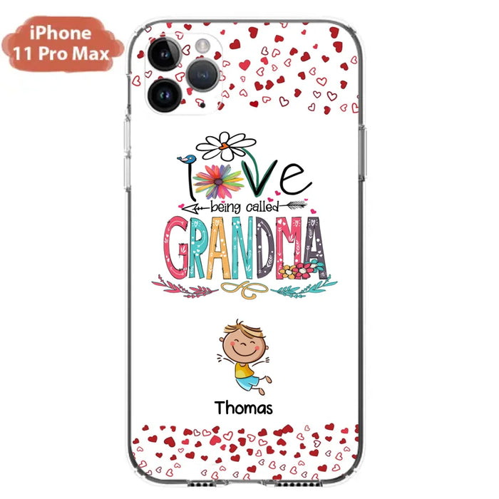 Custom Personalized Blessed To Be Called Nana Phone Case - Upto 5 Kids - Gift Idea For Nana/ Mama/Kids - Case For iPhone And Samsung