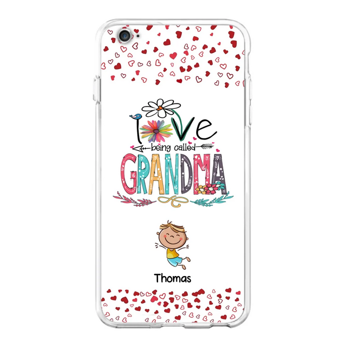 Custom Personalized Blessed To Be Called Nana Phone Case - Upto 5 Kids - Gift Idea For Nana/ Mama/Kids - Case For iPhone And Samsung