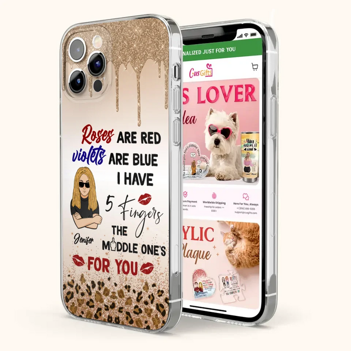 Custom Personalized iPhone and Samsung Case - Gift For Birthday/ Friends - Rose Are Red, Violets Are Blue