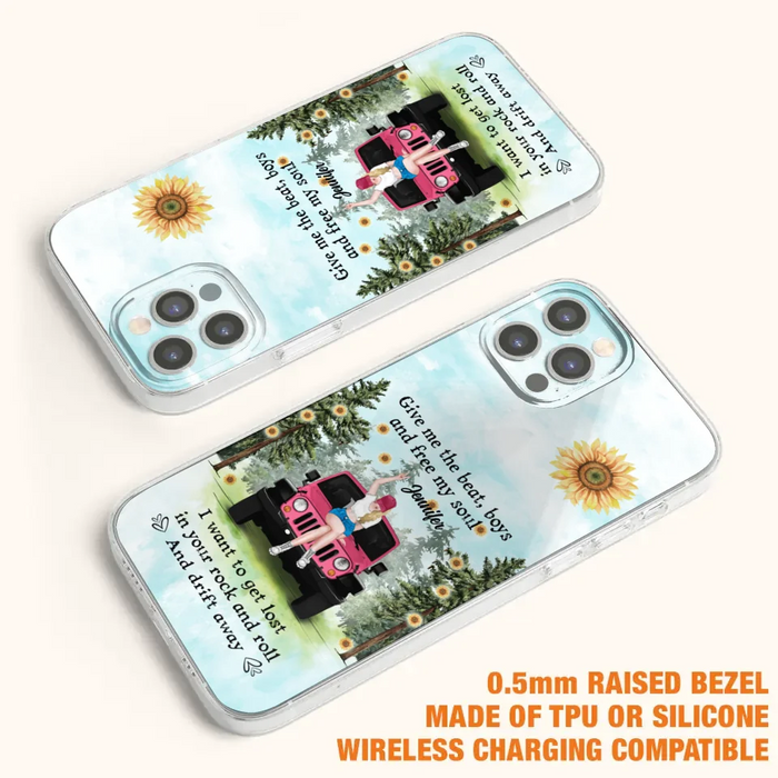 Custom Personalized Off-road Girl Phone Case - Case For iPhone and Samsung - I Want To Get Lost In Your Rock and Roll