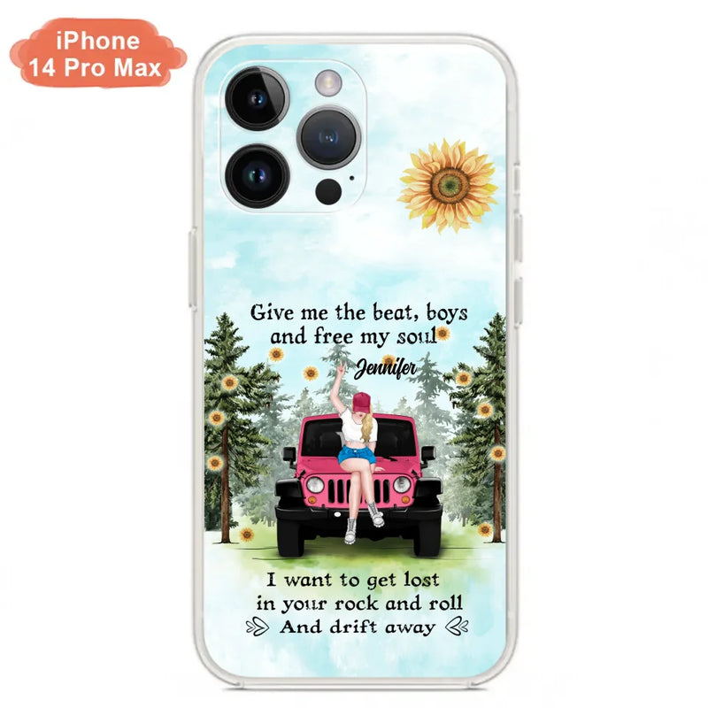 Custom Personalized Off-road Girl Phone Case - Case For iPhone and Samsung - I Want To Get Lost In Your Rock and Roll