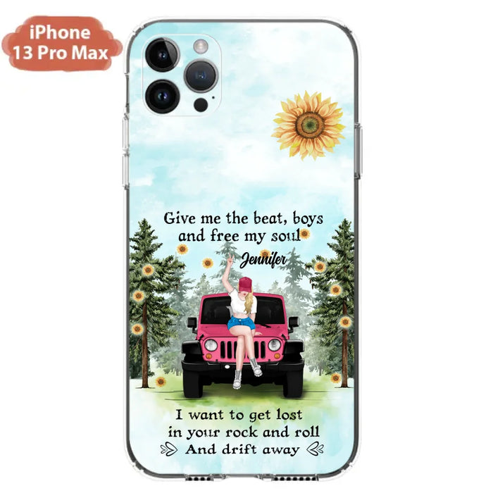 Custom Personalized Off-road Girl Phone Case - Case For iPhone and Samsung - I Want To Get Lost In Your Rock and Roll