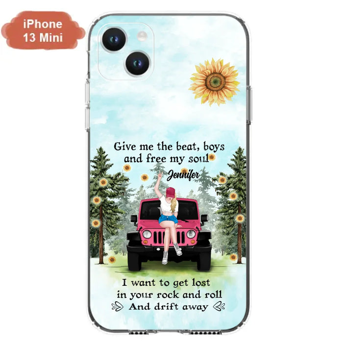 Custom Personalized Off-road Girl Phone Case - Case For iPhone and Samsung - I Want To Get Lost In Your Rock and Roll