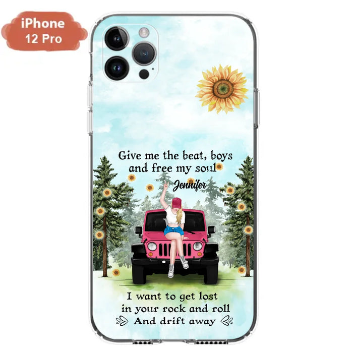 Custom Personalized Off-road Girl Phone Case - Case For iPhone and Samsung - I Want To Get Lost In Your Rock and Roll