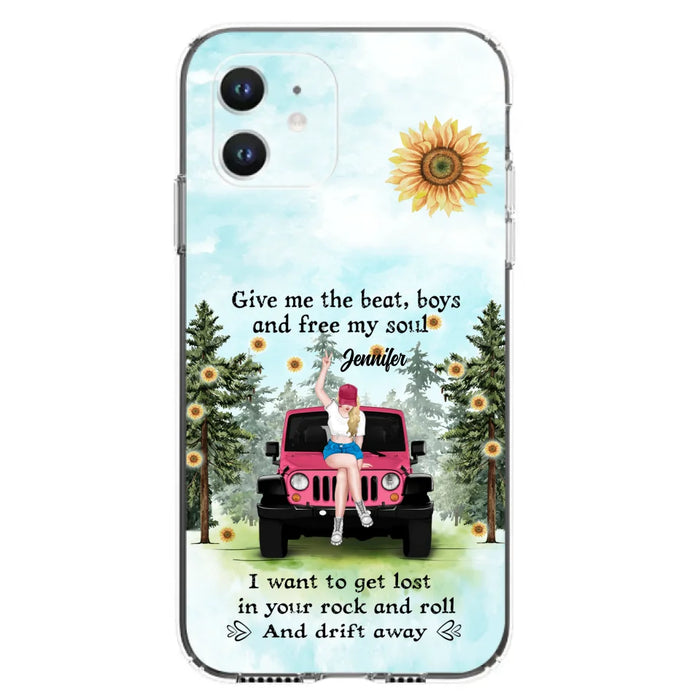 Custom Personalized Off-road Girl Phone Case - Case For iPhone and Samsung - I Want To Get Lost In Your Rock and Roll